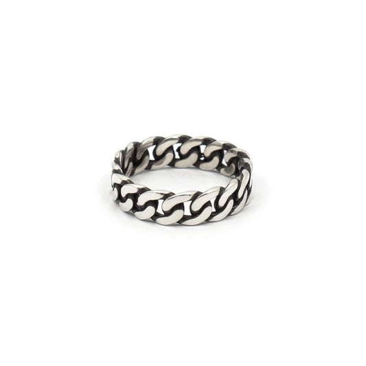 Havana - Cuban Chain Ring in Sterling Silver - Futaba Hayashi