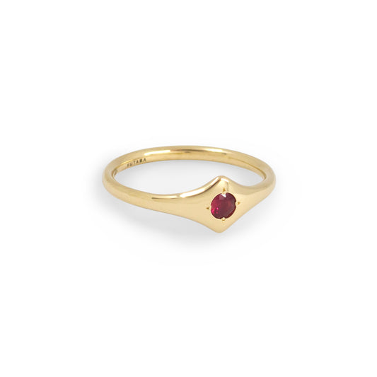 Shield Ring with Ruby - Futaba Hayashi