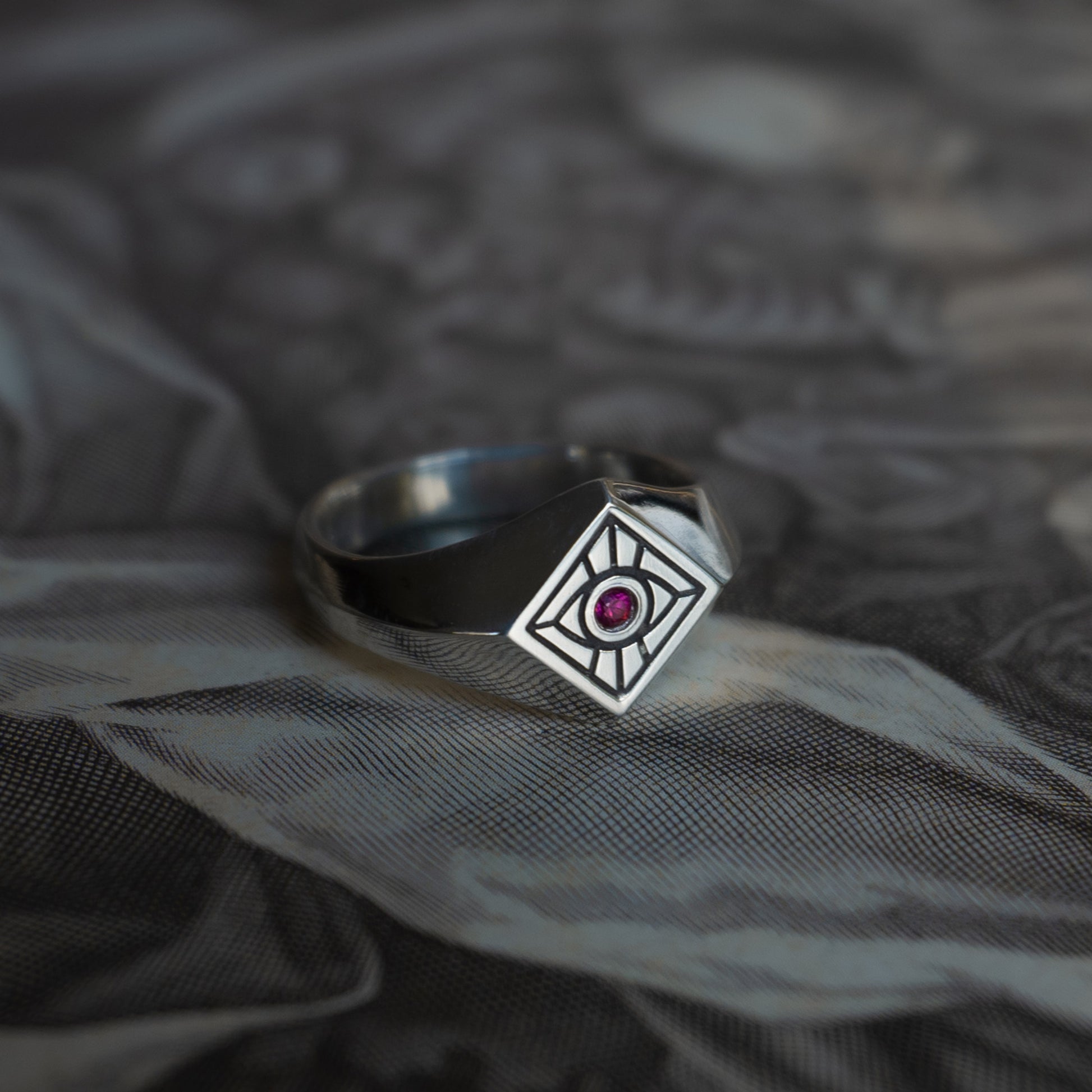 Vision Signet Ring in Sterling Silver - Futaba Hayashi