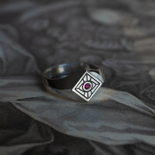 Vision Signet Ring in Sterling Silver - Futaba Hayashi