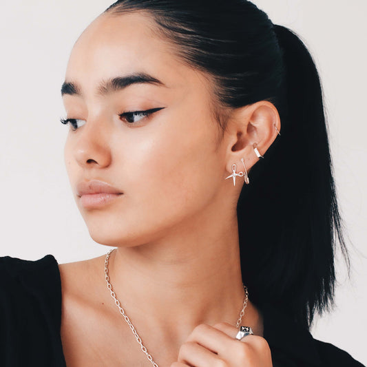 Scissor Earring Sterling Silver - Futaba Hayashi