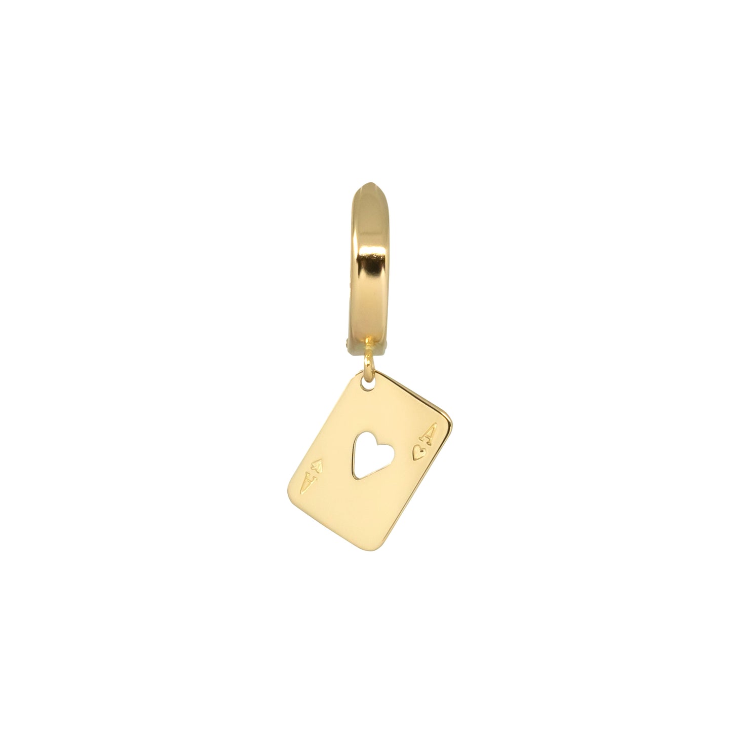 Ace of Heart Earring - 14K Yellow Gold - Futaba Hayashi
