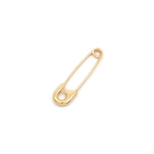 Gold Safety Pin Earring - Futaba Hayashi