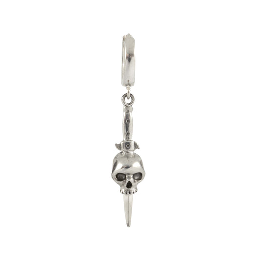Skull Dagger Earring - Sterling Silver - Futaba Hayashi