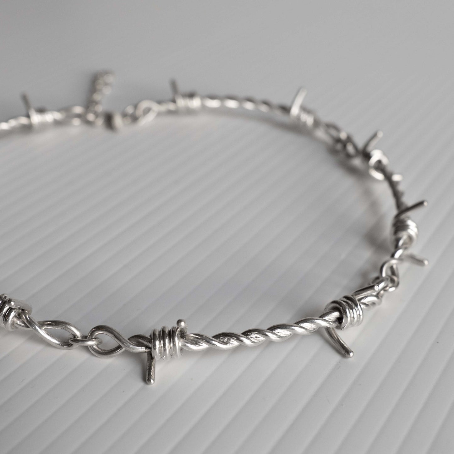 Barbed Wire Choker in Sterling Silver - Futaba Hayashi