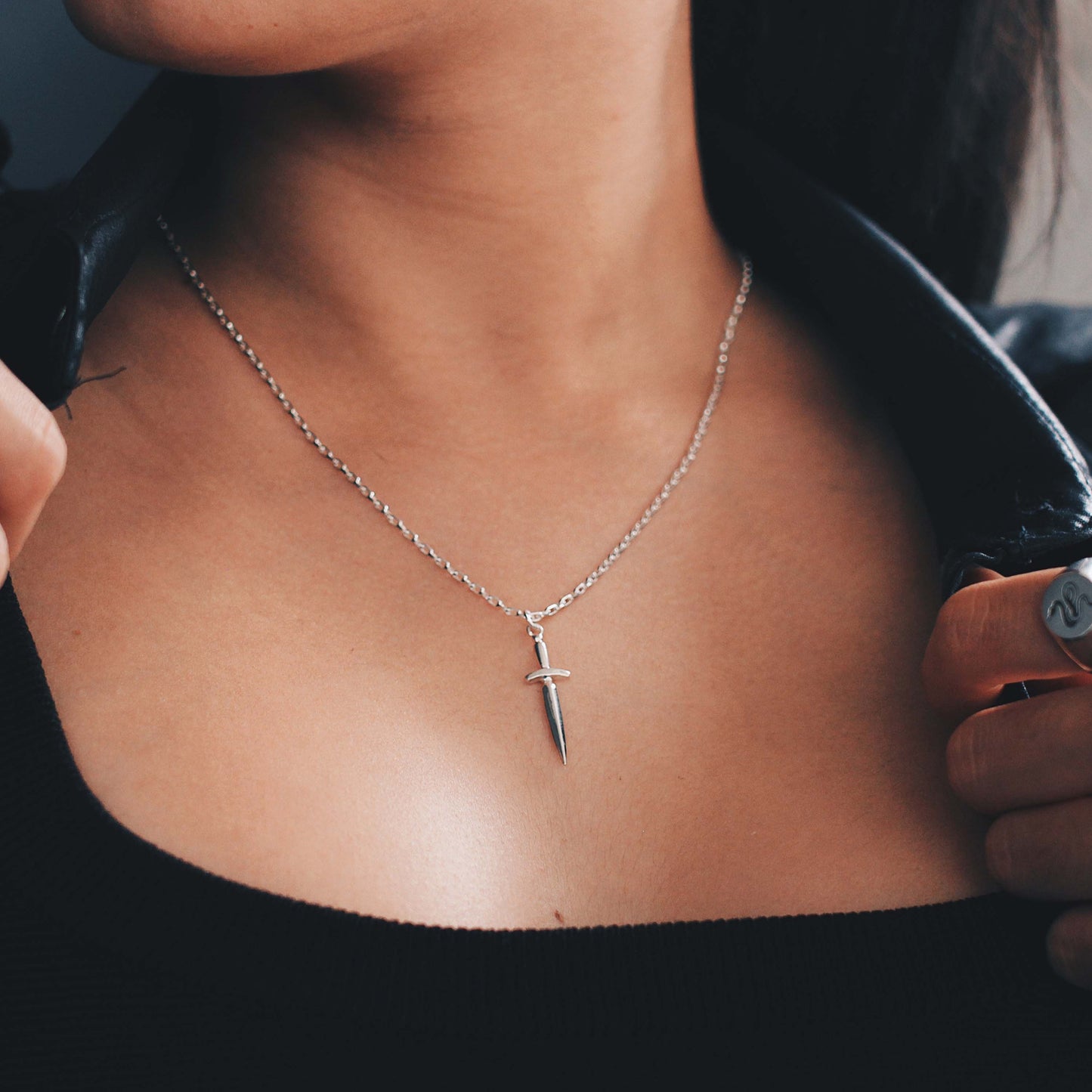 Dagger Necklace in Sterling Silver - Futaba Hayashi