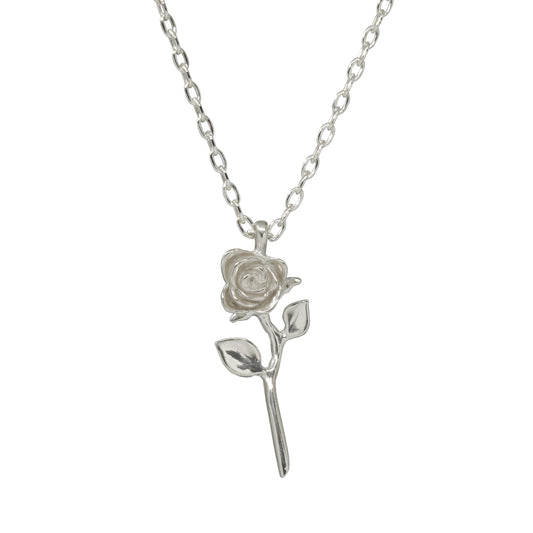 Devotion - Rose Necklace In Sterling Silver - Futaba Hayashi