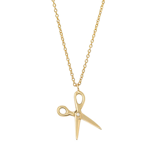 Scissor Necklace - 14K Yellow Gold - Futaba Hayashi