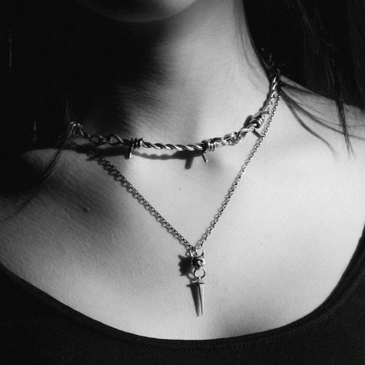 Skull Nail Necklace - Sterling Silver - Futaba Hayashi
