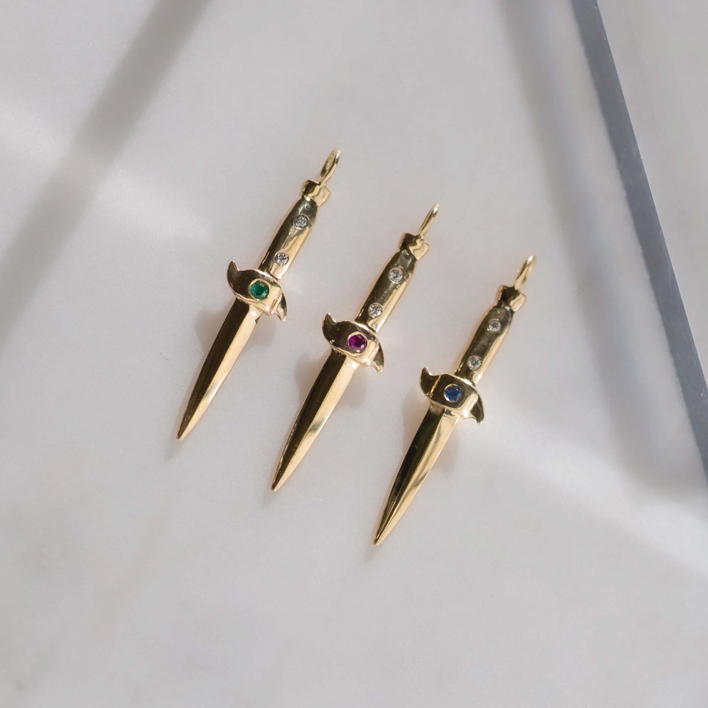 Switchblade Necklace - 14k Yellow Gold - Futaba Hayashi