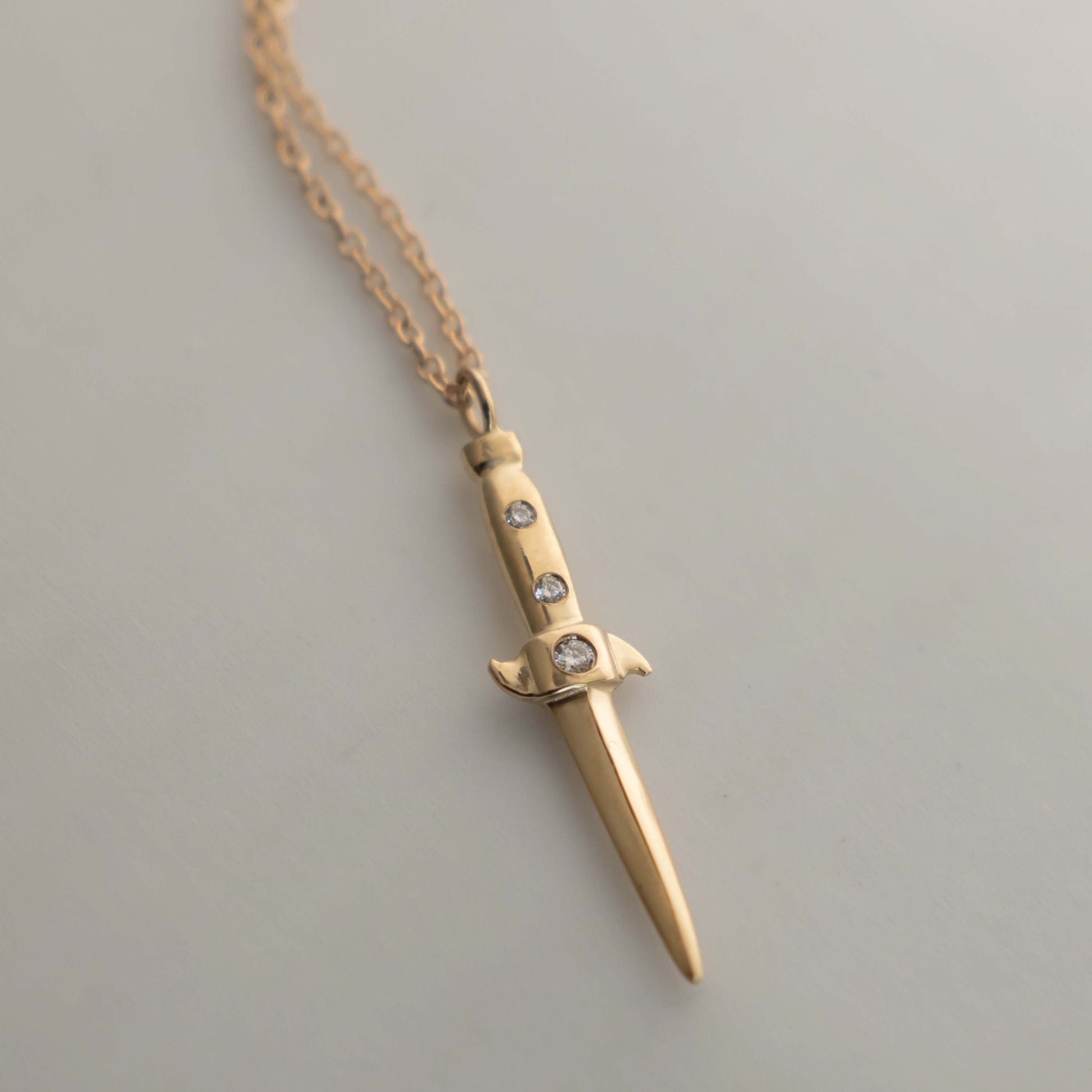 Switchblade Necklace - 14k Yellow Gold - Futaba Hayashi