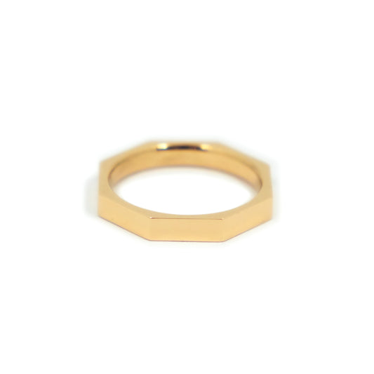 Octagon Ring Medium - 14k yellow gold - Futaba Hayashi