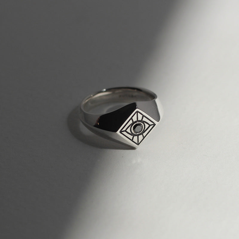 Vision Signet Ring in Sterling Silver - Futaba Hayashi