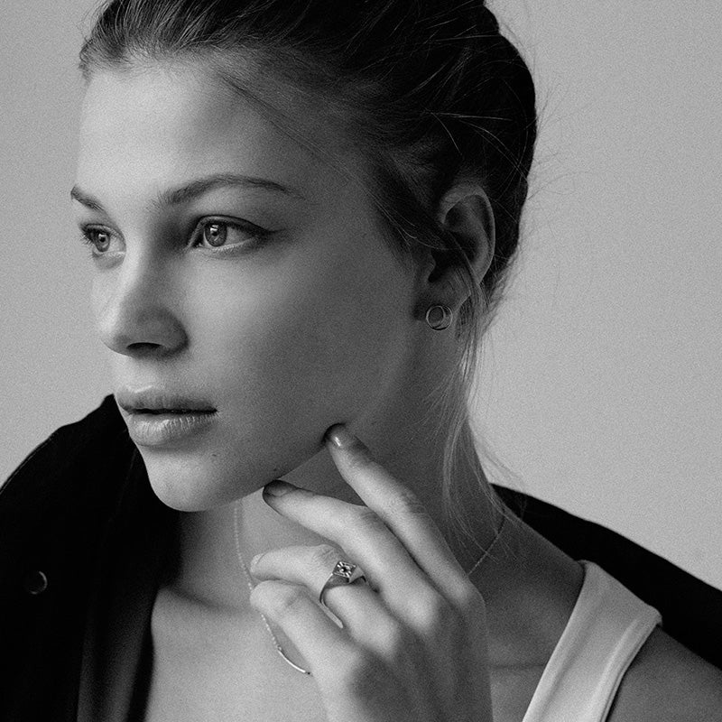 Vision Signet Ring with White Diamond - Futaba Hayashi