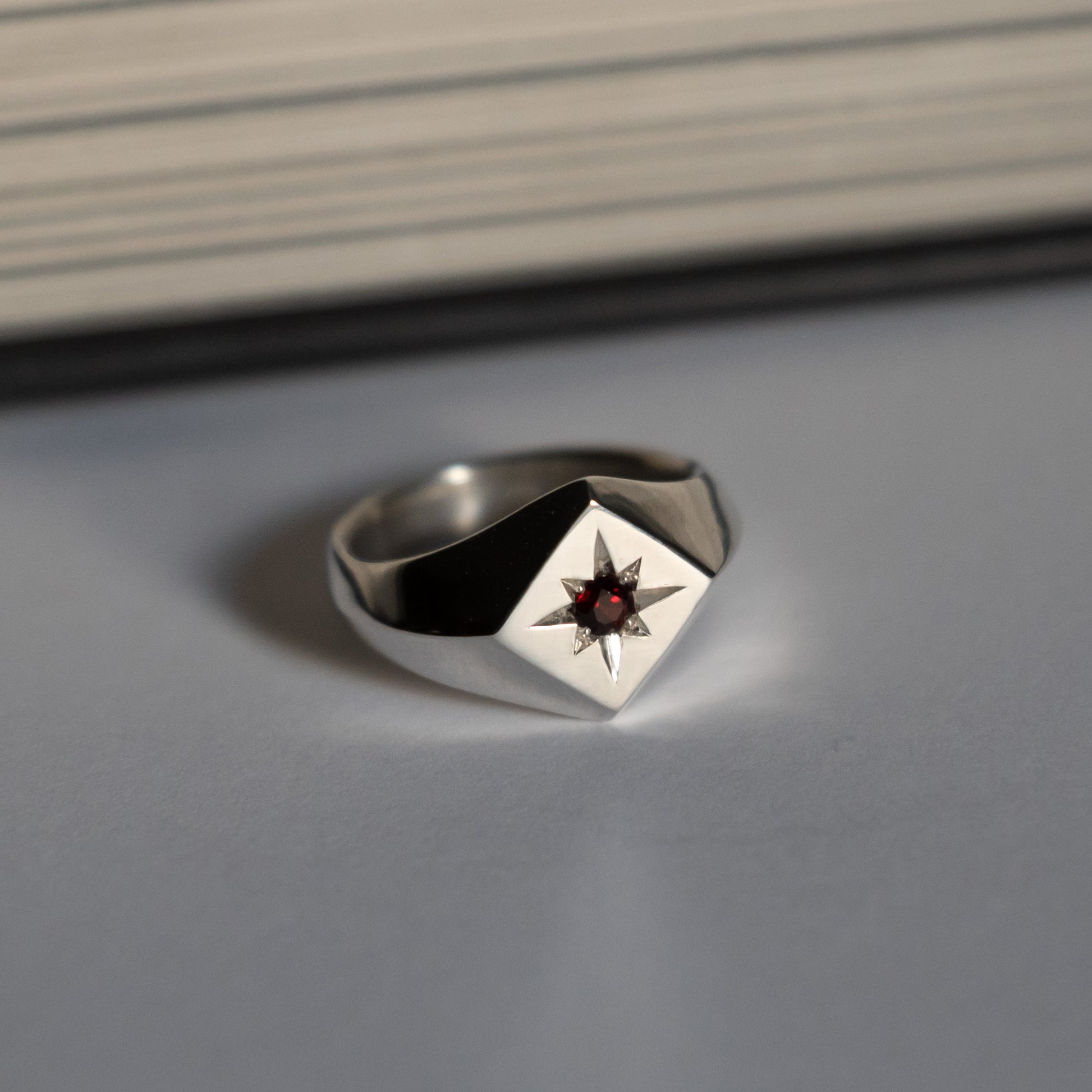 North Star Signet Ring - Sterling Silver - Futaba Hayashi