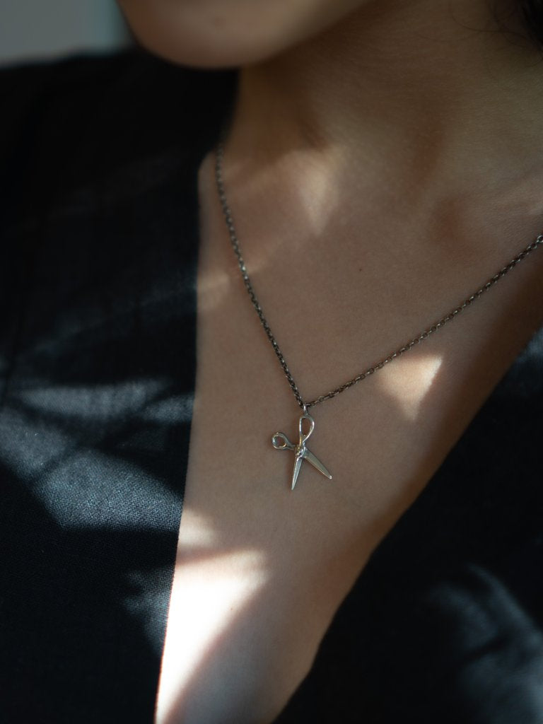 Scissor Pendant(Charm Only) - Sterling Silver - Futaba Hayashi