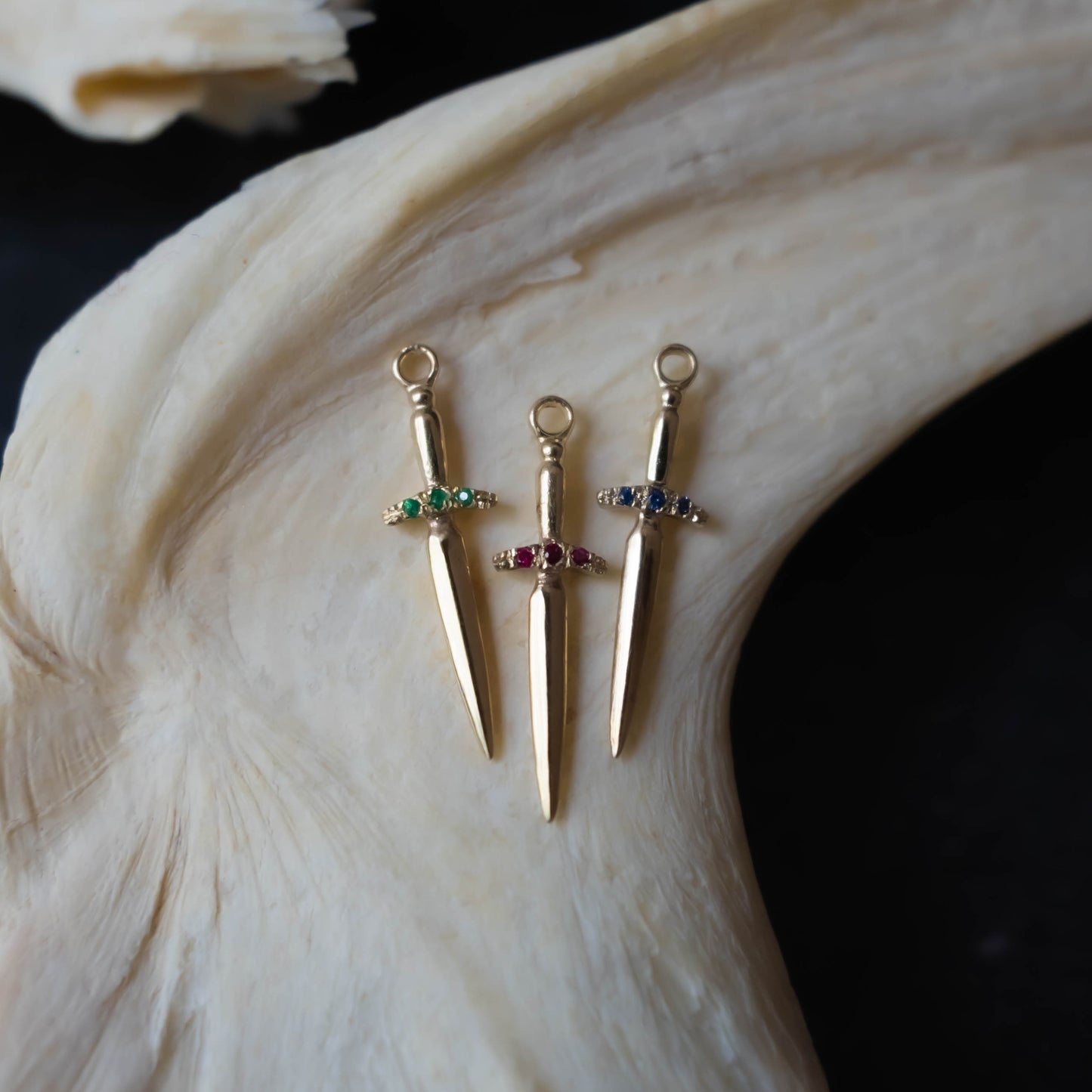 Pixie Dagger Necklace - 14k Yellow Gold