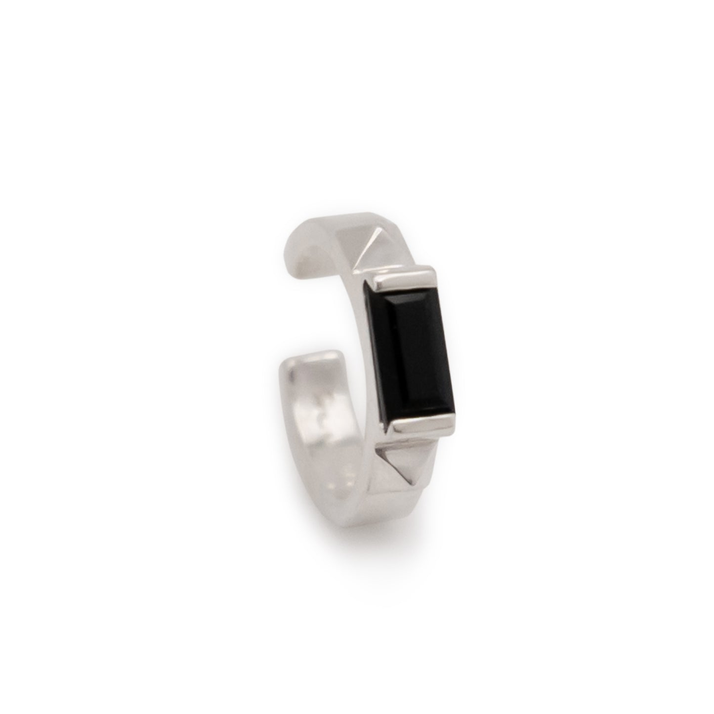 Debbie Baguette Ear Cuff - Sterling Silver