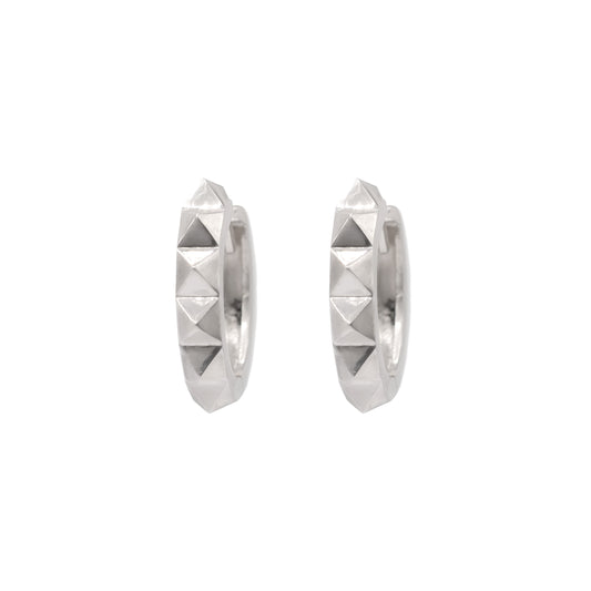 Debbie Huggie Hoops - Sterling Silver
