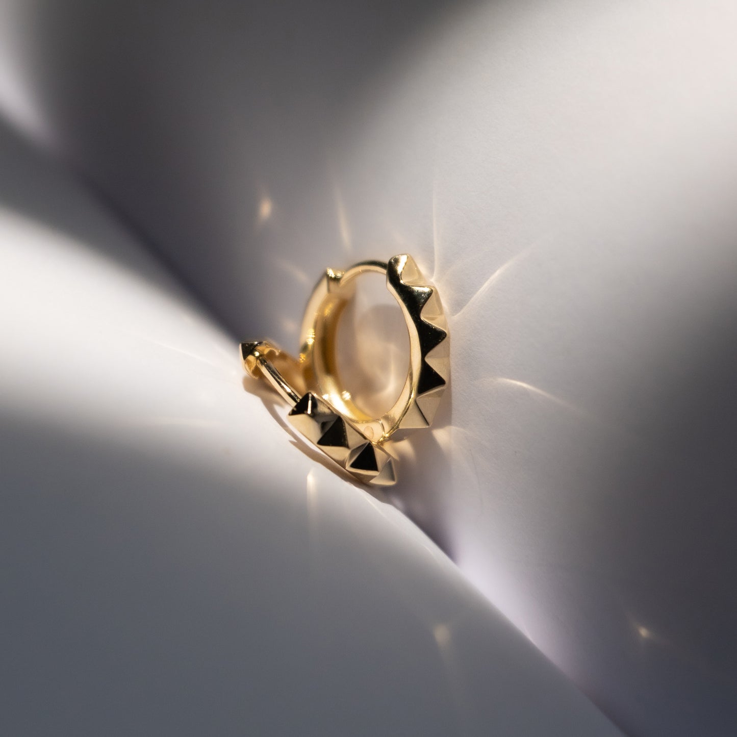 Debbie Hoop Earring - 14K Yellow Gold