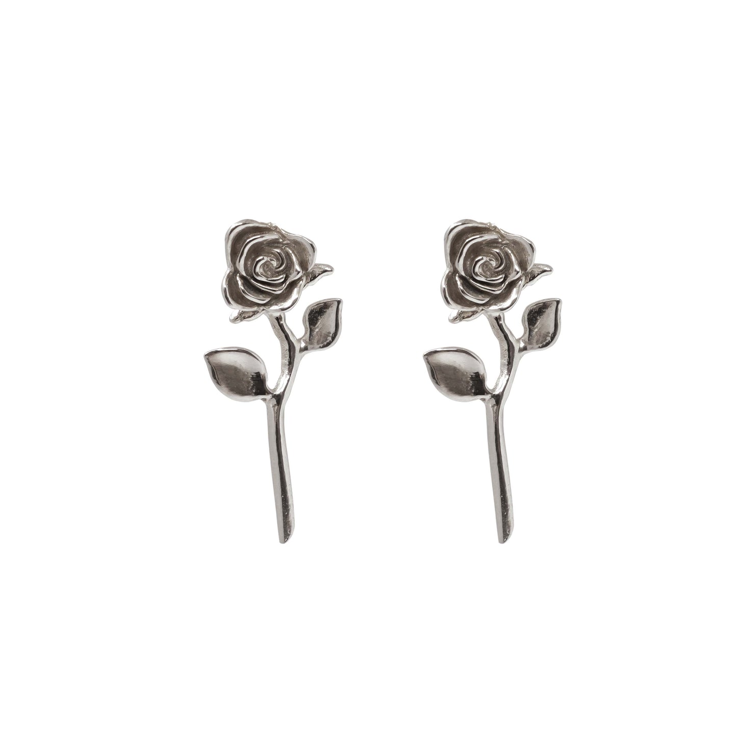 Devotion Rose Stud Earring - Sterling Silver - Futaba Hayashi