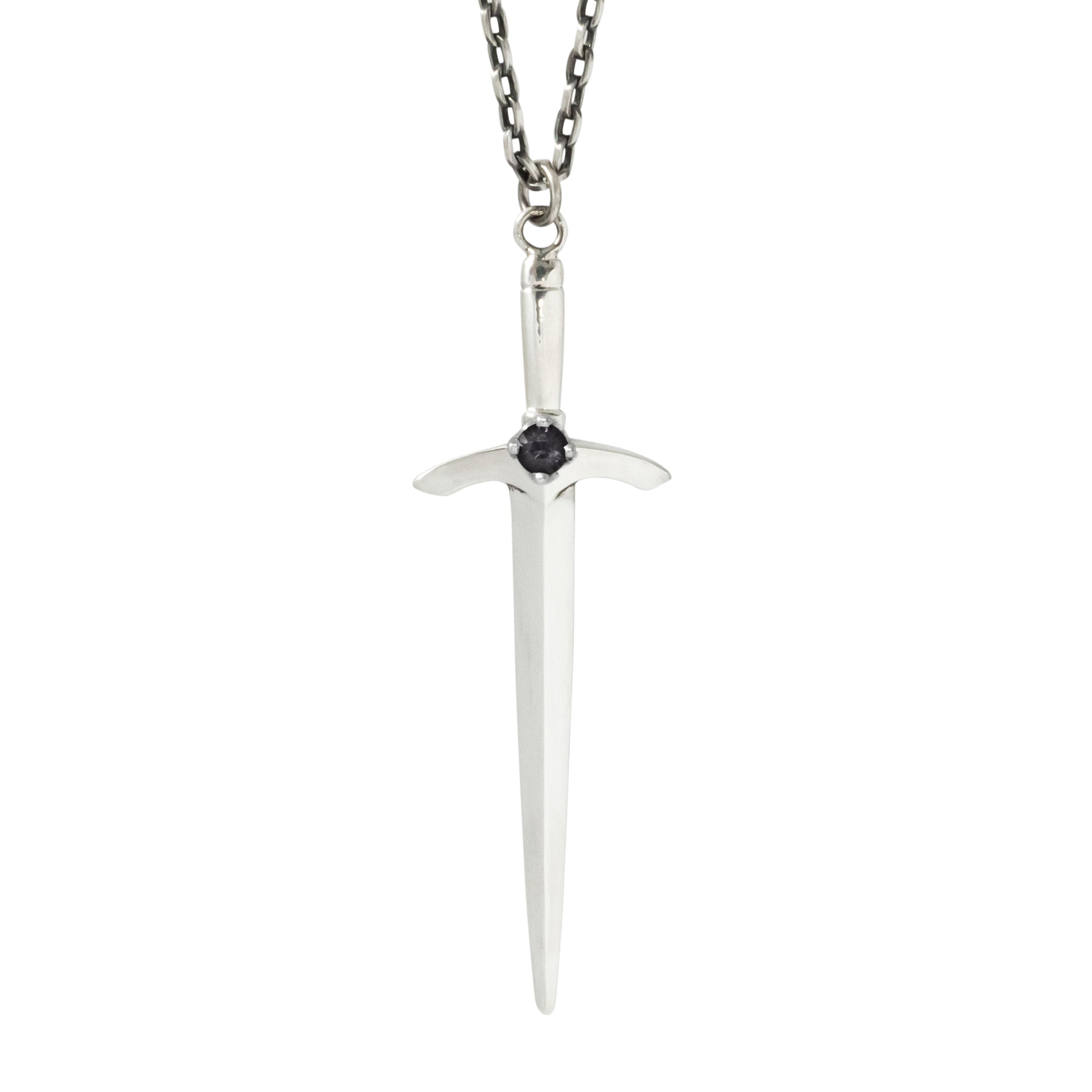 Sterling Silver Large Dagger Pendant – DRU.