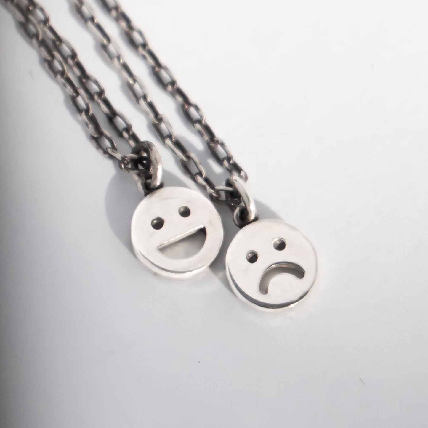 Sad Face Pendant(Charm Only) - Sterling Silver - Futaba Hayashi