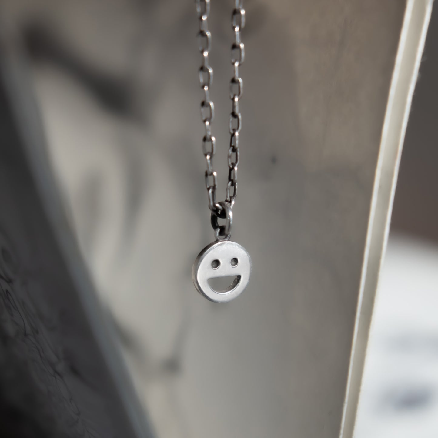 Happy Face Necklace - Sterling Silver - Futaba Hayashi