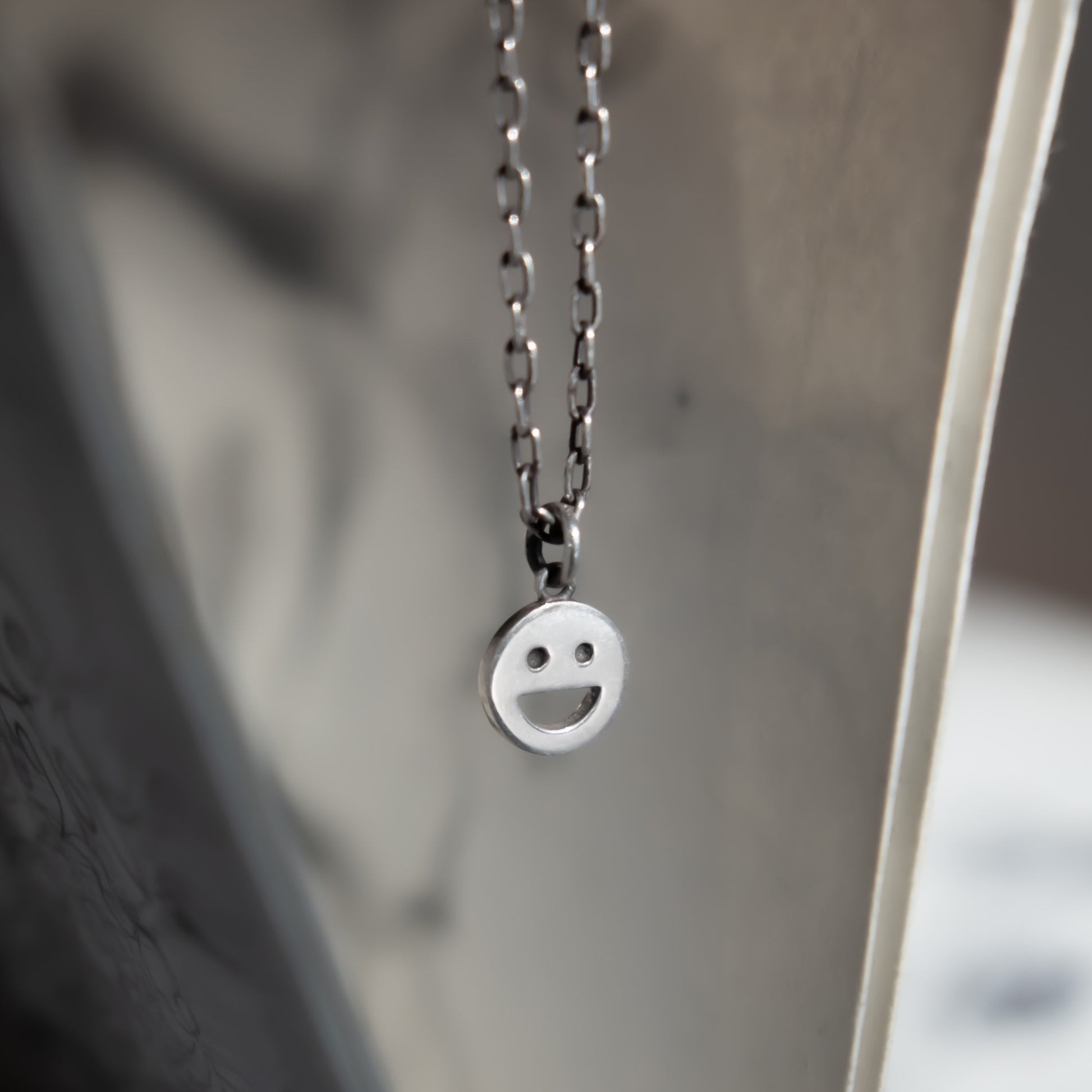 Happy Face Necklace - Sterling Silver - Futaba Hayashi