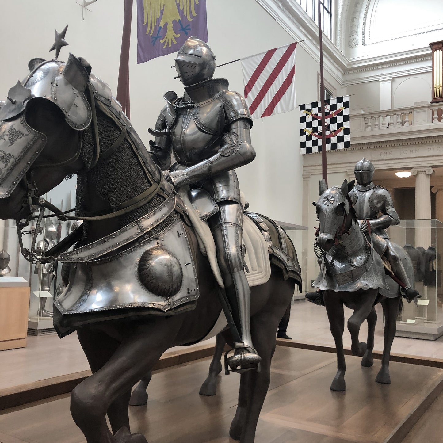 Shield Necklace with Garnet (Large)  - Sterling Silver