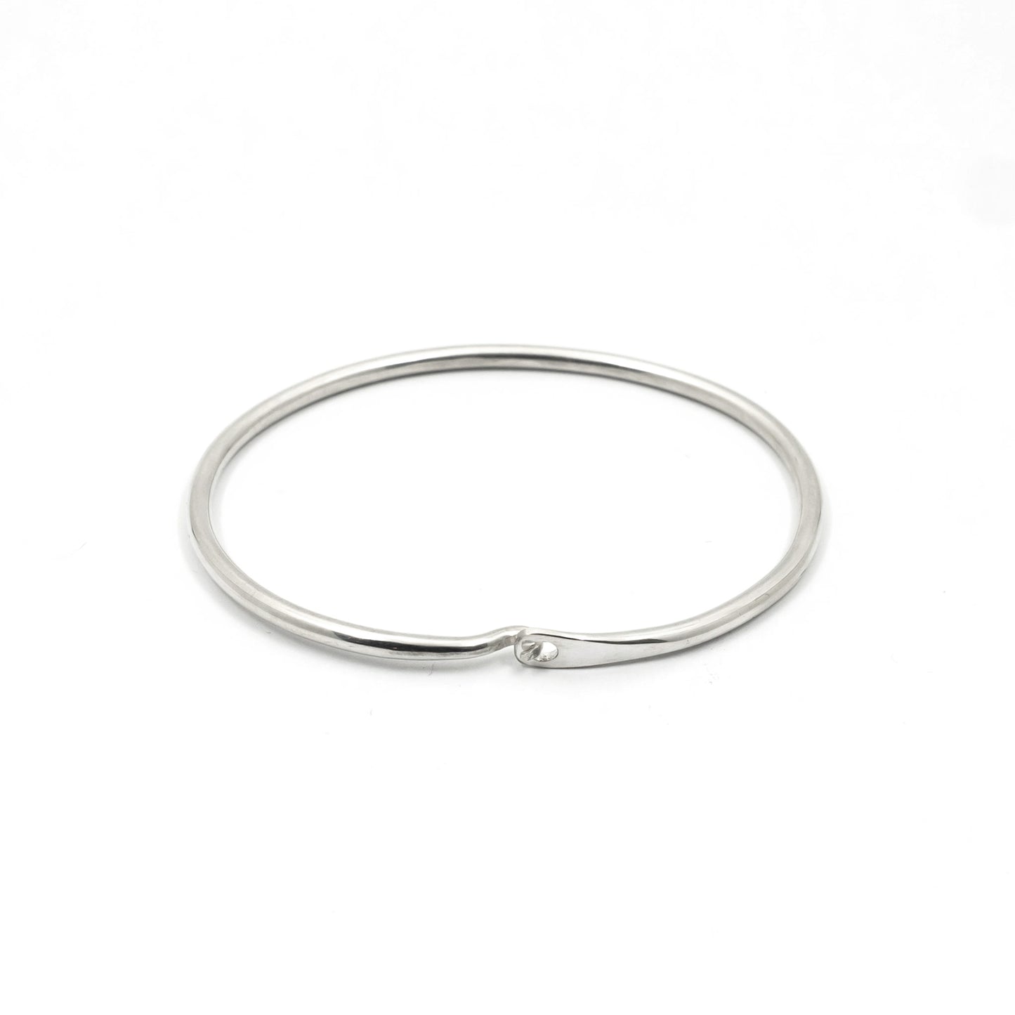 Minimalist Band Bracelet Skinny Round  - Sterling Silver - Futaba Hayashi
