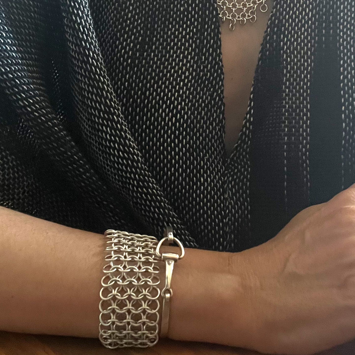 Guardian Chainmail Bracelet - Sterling Silver