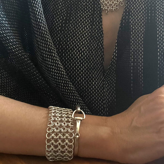 Guardian Chainmail Bracelet - Sterling Silver