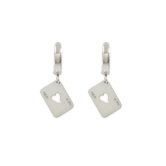 Ace of Heart Earring - Sterling Silver - Futaba Hayashi