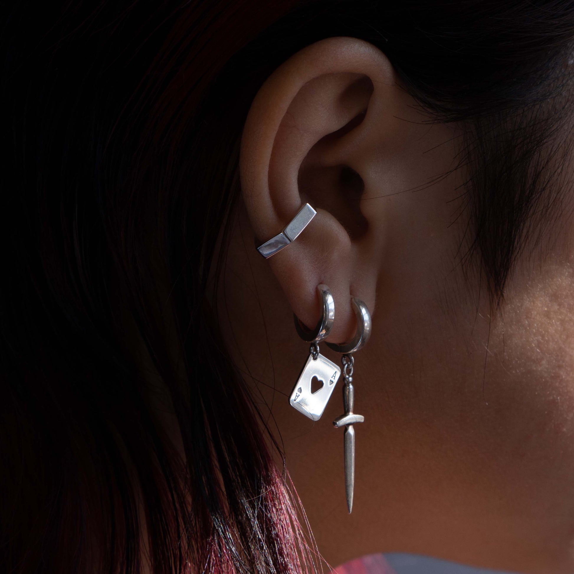 Ace of Heart Earring - Sterling Silver - Futaba Hayashi