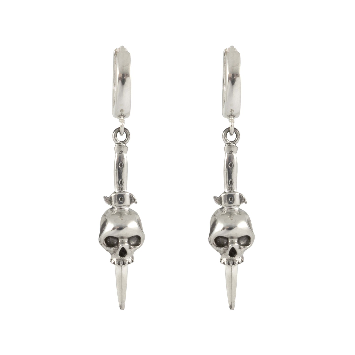 Skull Dagger Earring - Sterling Silver - Futaba Hayashi