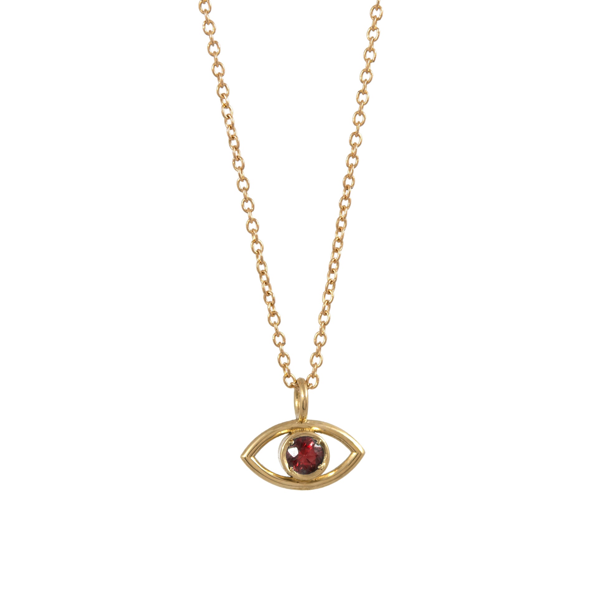 Evil Eye Necklace - 14K Yellow Gold - Futaba Hayashi