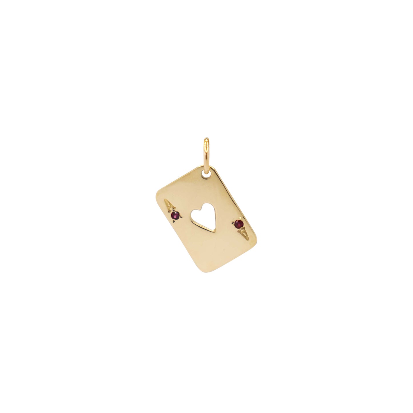 Ace of Heart Necklace - 14k Yellow Gold - Futaba Hayashi
