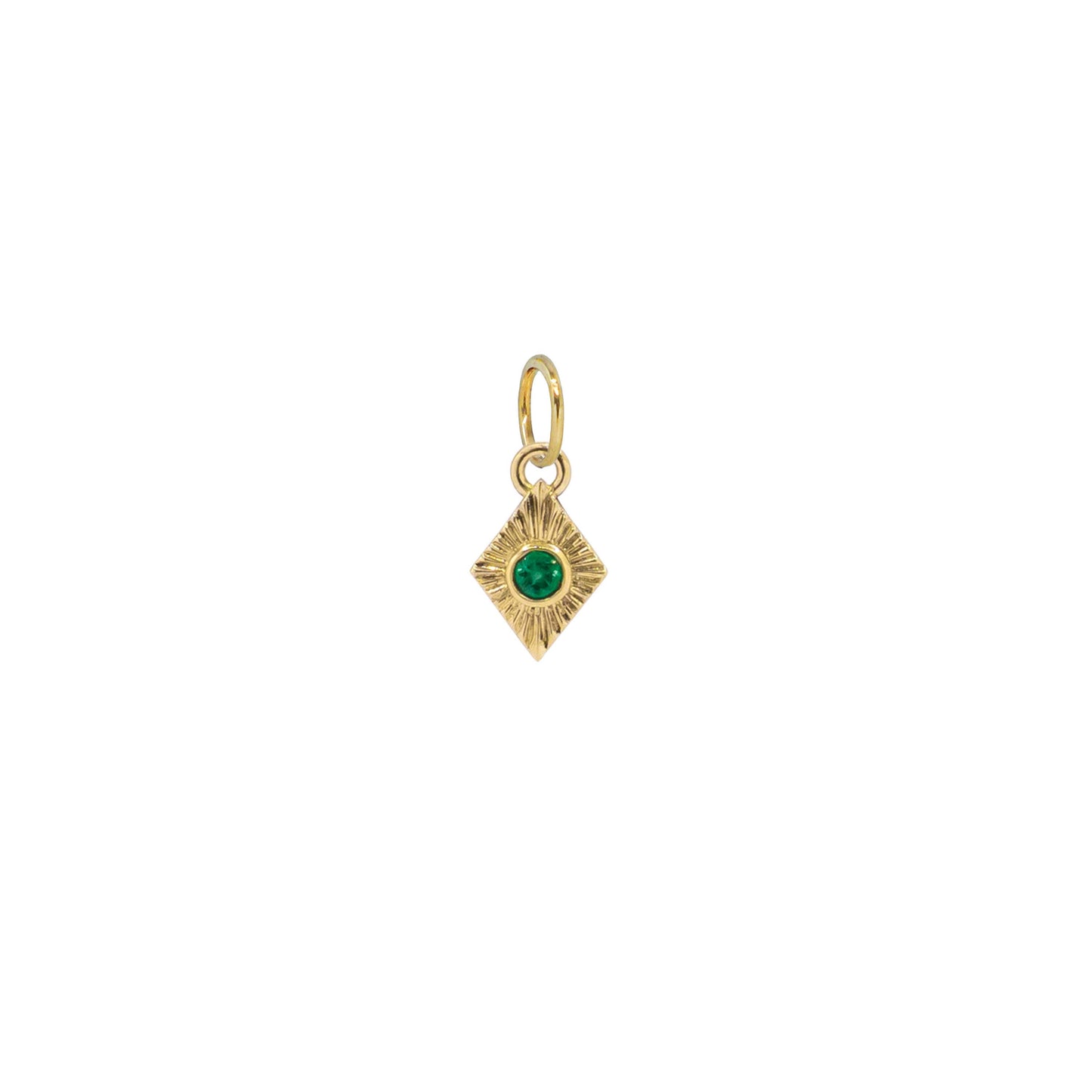 Rhombus North Star Necklace - 14K Yellow Gold