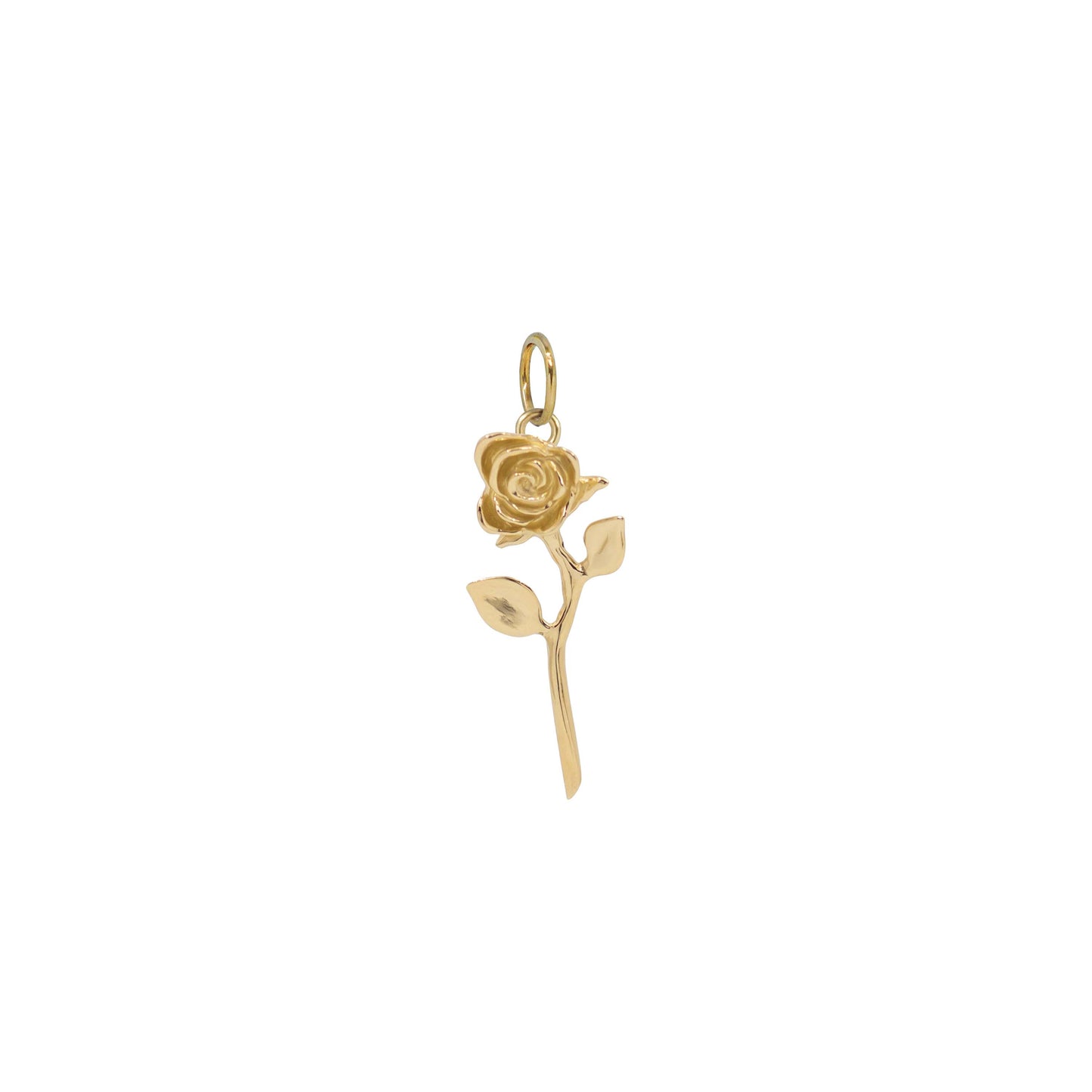 Devotion Rose Necklace in 14k Yellow Gold