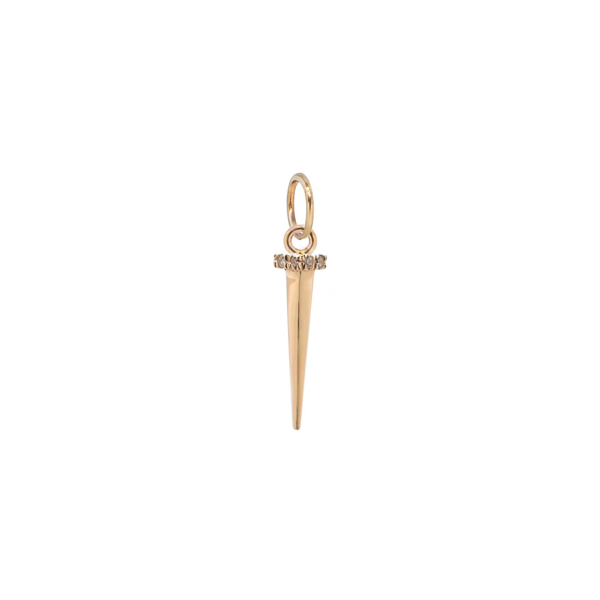 Tough as Nails Diamond Necklace  - 14K Yellow Gold - Futaba Hayashi