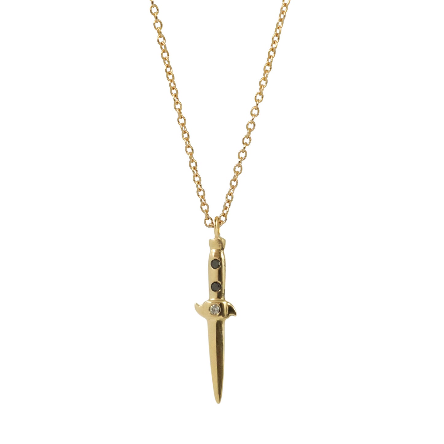 Switchblade Necklace - 14k Yellow Gold