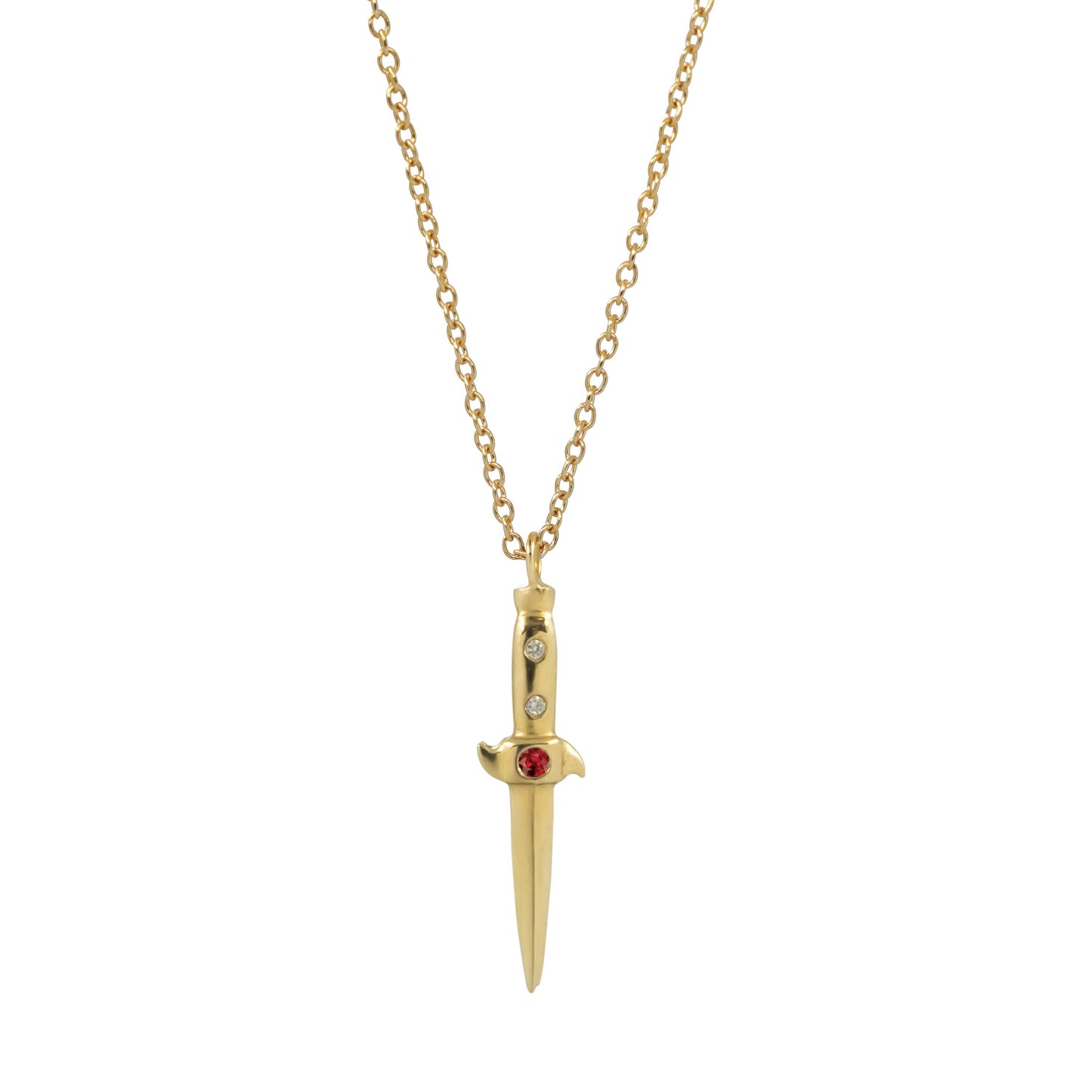 Switchblade Necklace - 14k Yellow Gold