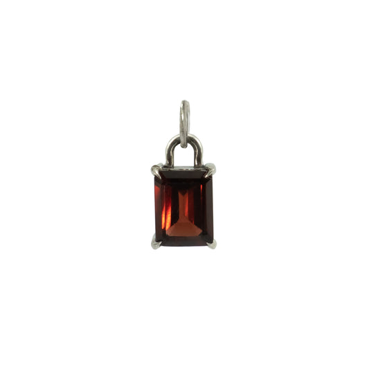 Garnet Lock Pendant(Charm Only) - Sterling Silver - Futaba Hayashi