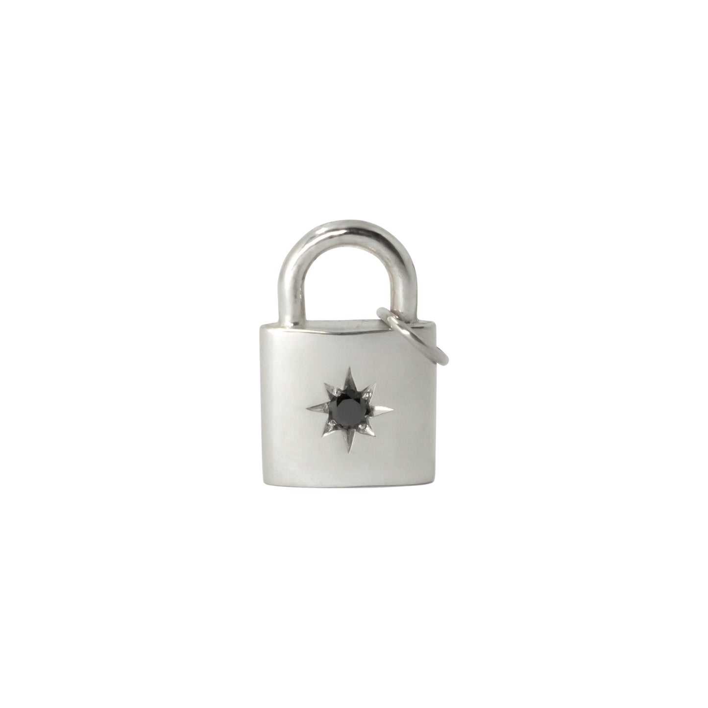 North Star Padlock Pendant(Charm Only) - Sterling Silver - Futaba Hayashi