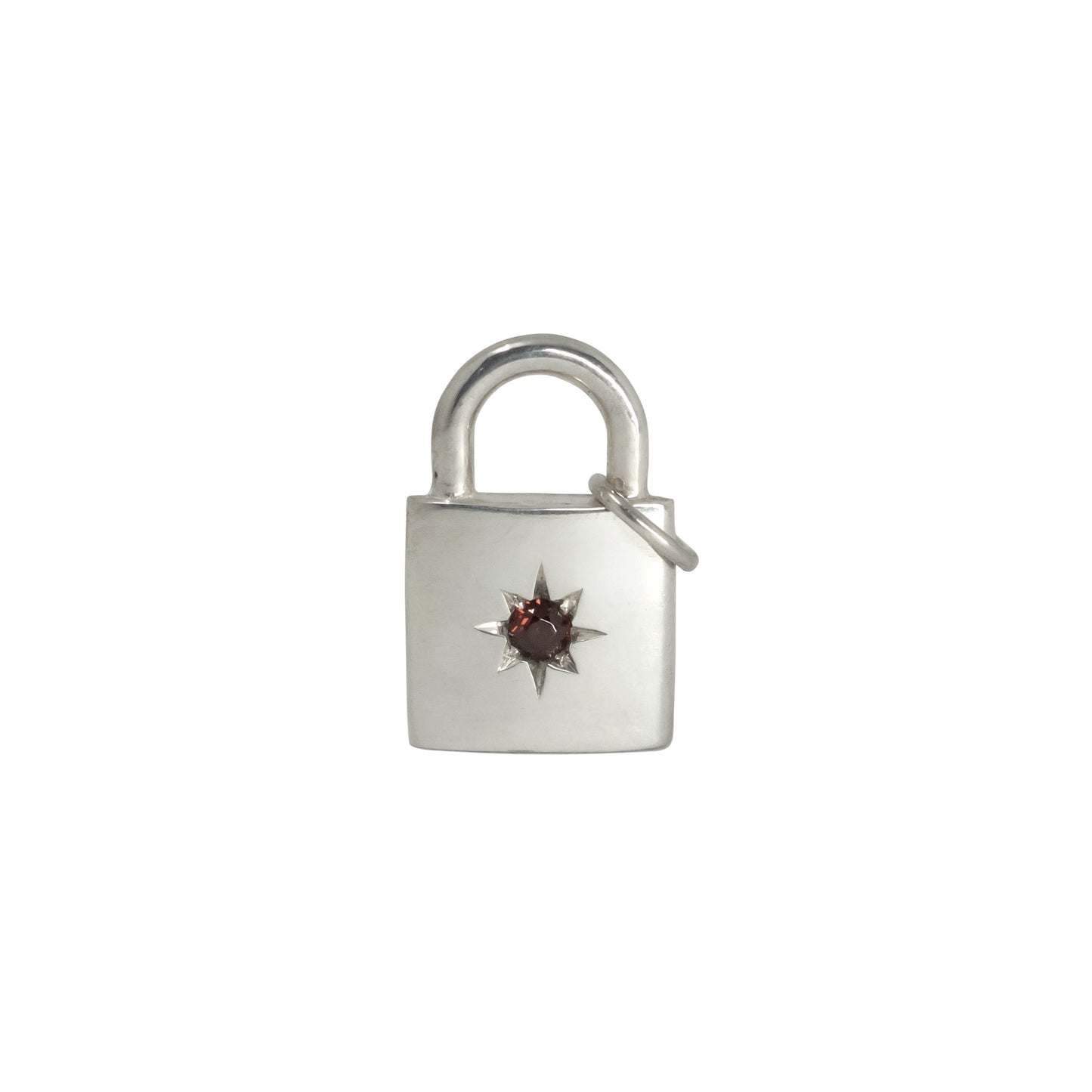 North Star Padlock Pendant(Charm Only) - Sterling Silver - Futaba Hayashi