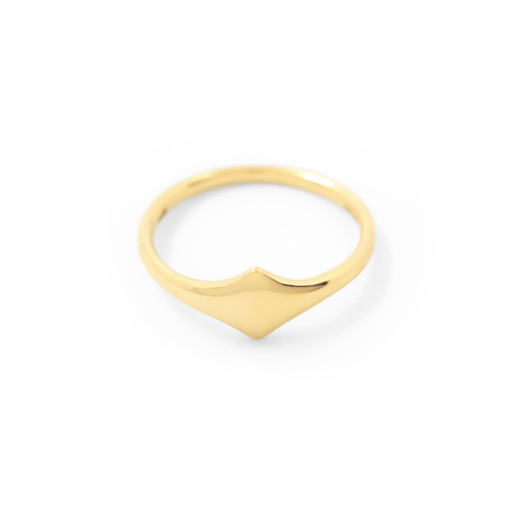 Shield Ring - 14K Yellow Gold - Futaba Hayashi