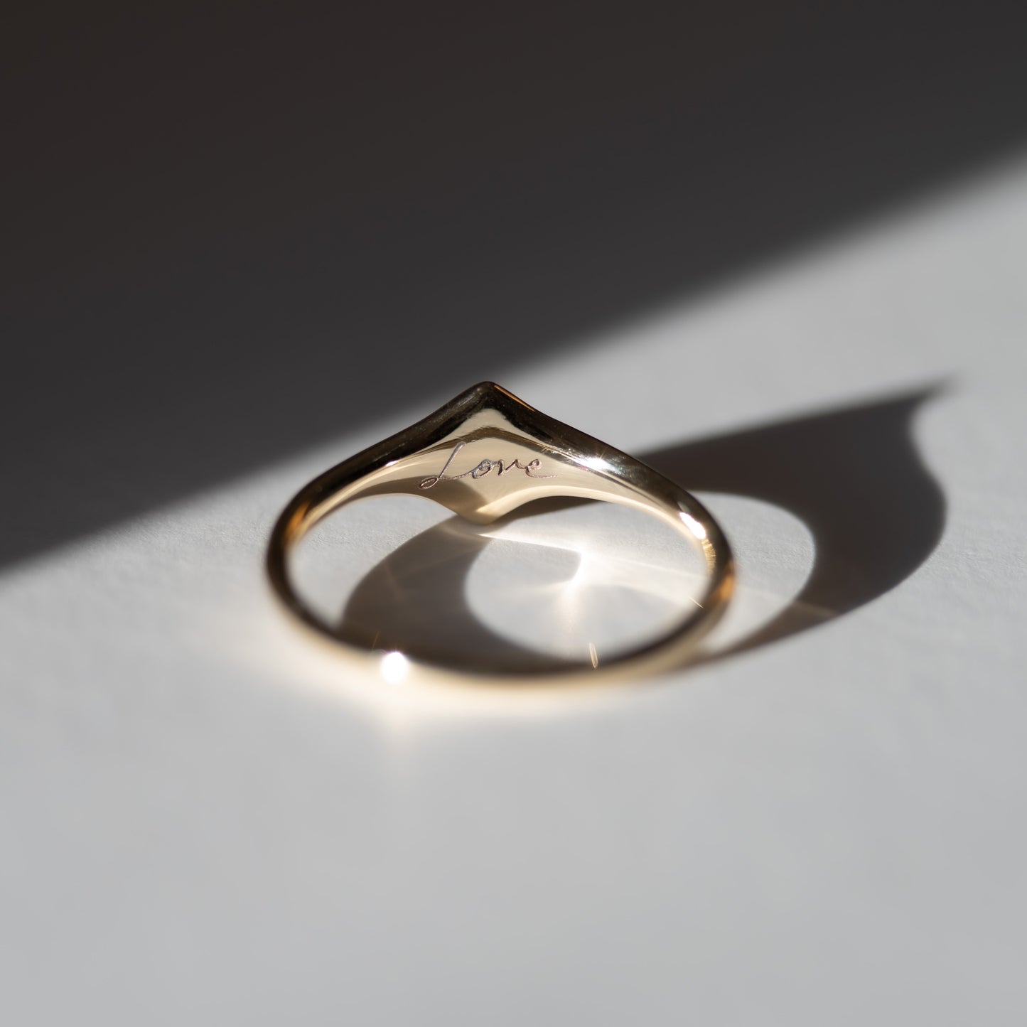 Shield Ring with Black Diamond - Futaba Hayashi