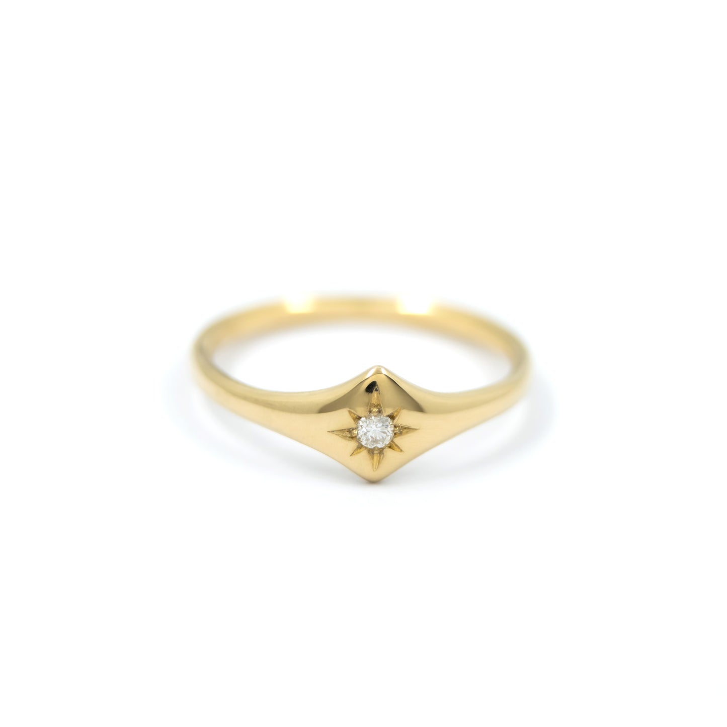 Shield Ring - 14K Yellow Gold - Futaba Hayashi