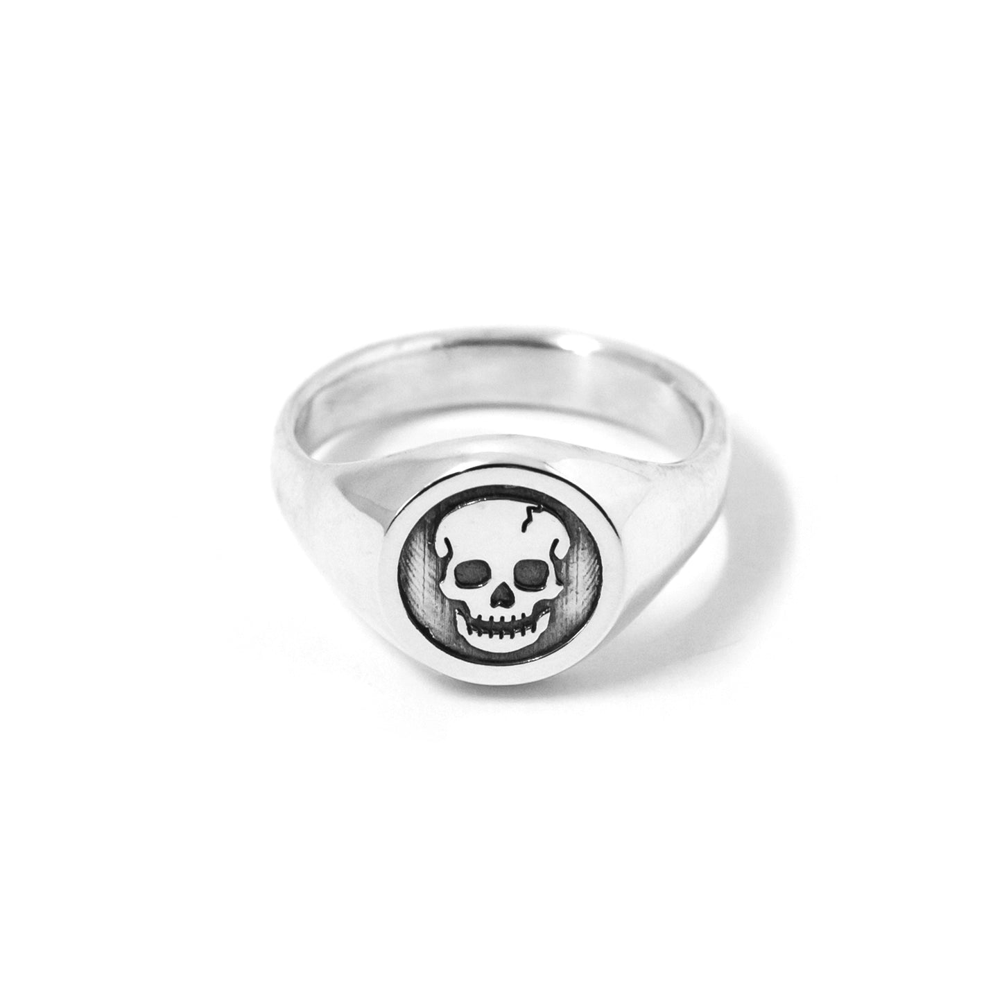 Skull Signet Ring in Sterling Silver - Futaba Hayashi